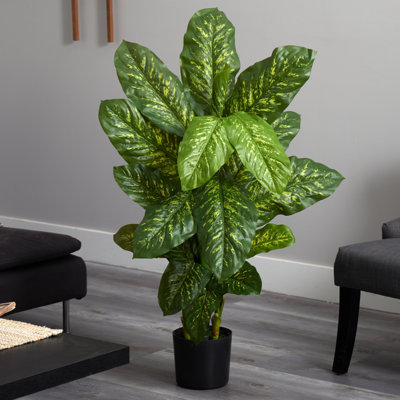 Feuille de bananier artificielle 48 po en pot