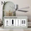 60" Irene 5-Blade Hugger Ceiling Fan with Wall Remote-1087667382-1087667387-1087667332