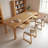 Burlywood Solid Pine Storage Rectangle Desk-1406145890