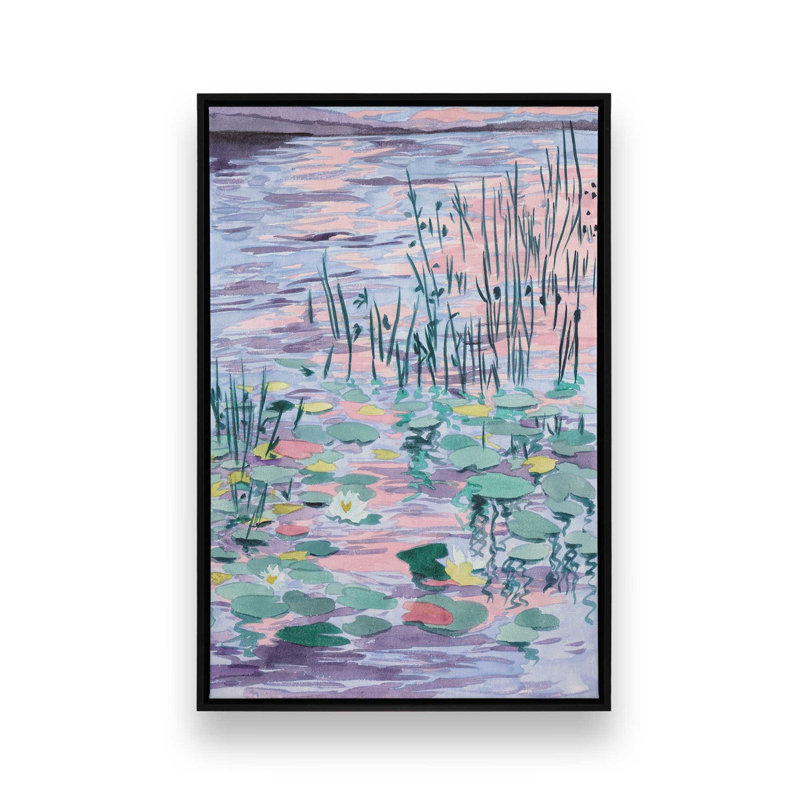 «Blush of the Sunset Sun II» par Melissa Wang, reproduction d'art, Noir, H 16 po x l 12 po