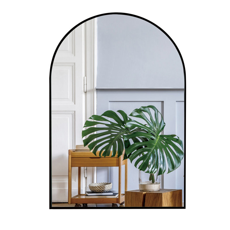 Miroir plat Sarno, Noir