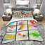 Ensemble de housse de couette à géométrie triangulaire designart compilation-35228662