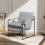 Chaise d'appoint rembourrée avec pochette de rangement-1523262975