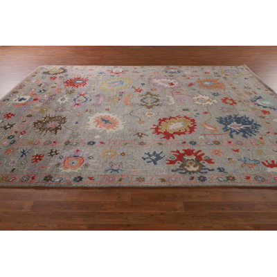 Handmade Floral Oushak Oriental Area Rug 9x12