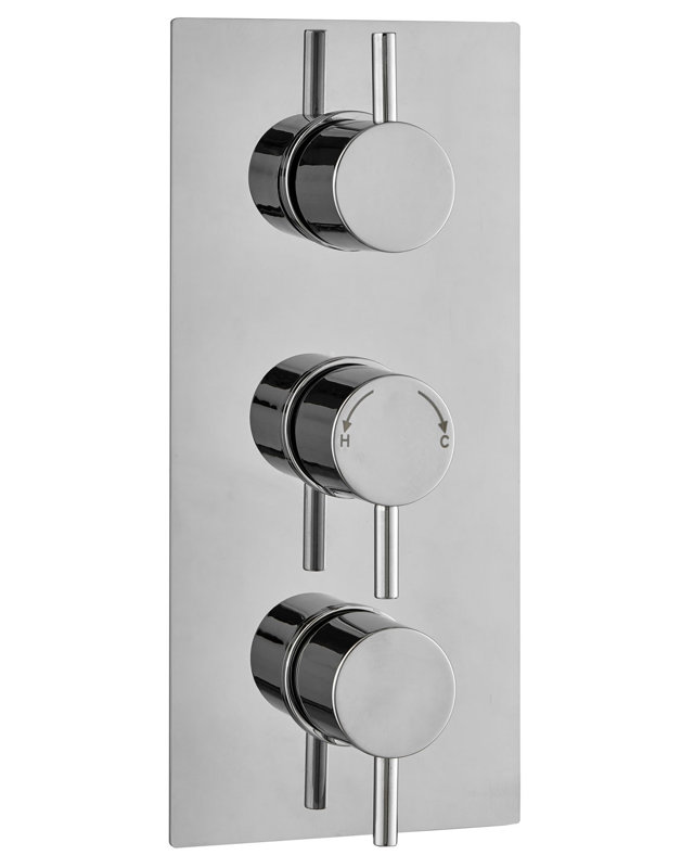  Triple Concealed Thermostatic Shower Valve