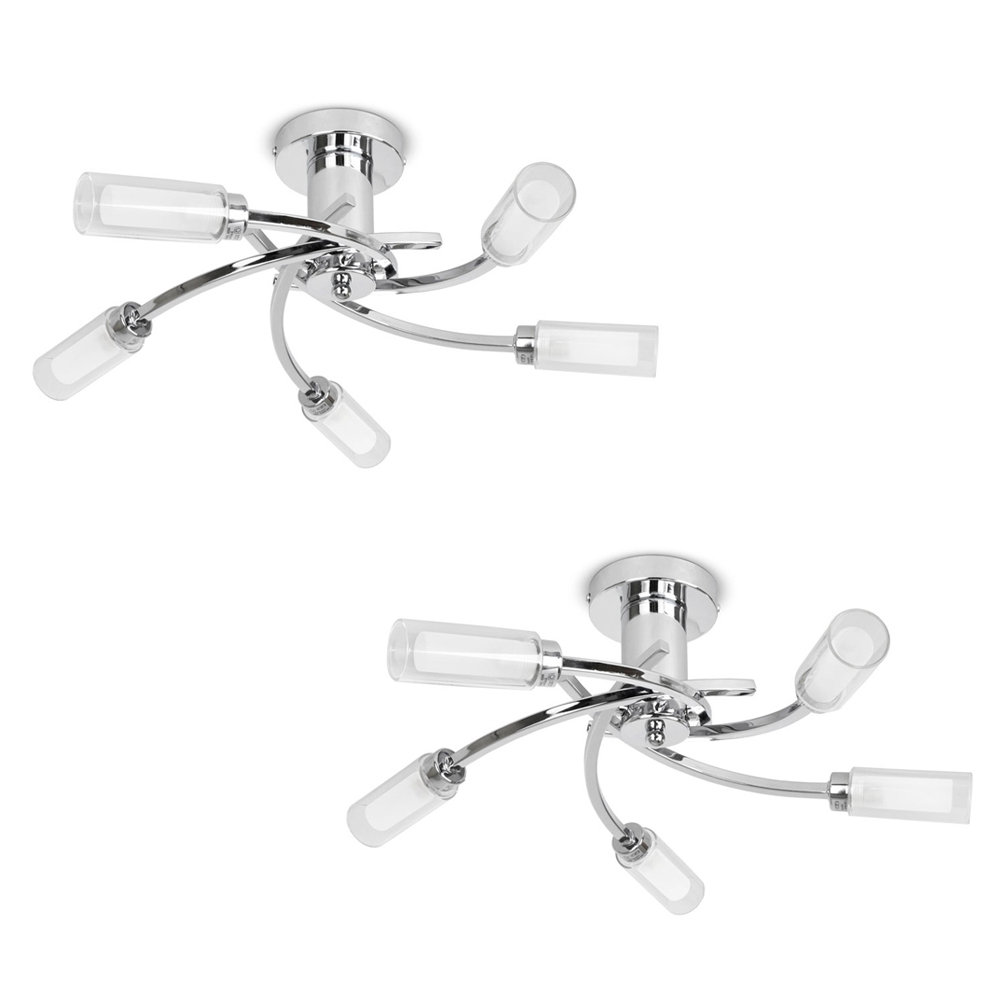 Geneva 5-Light Semi Flush Mount