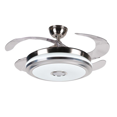 42'' Bonnye 4-Blade LED chandelier Ceiling Fan with Remote Control and Light Kit Included