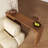 Retro Brown Rectangular Solid Wood Bar Table