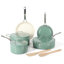 Batterie de cuisine en aluminium 10 pièces Martha Stewart Galway avec couvercle en aluminium