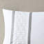 8 Piece Queen Comforter - Stunning Embroidered Design White And Grey Bedding Filled Comforter, , Shams, Euro Decorative Pillows Machine Washable & Soft Elegance Hotel Style White/Grey Classy-120953418-120953420