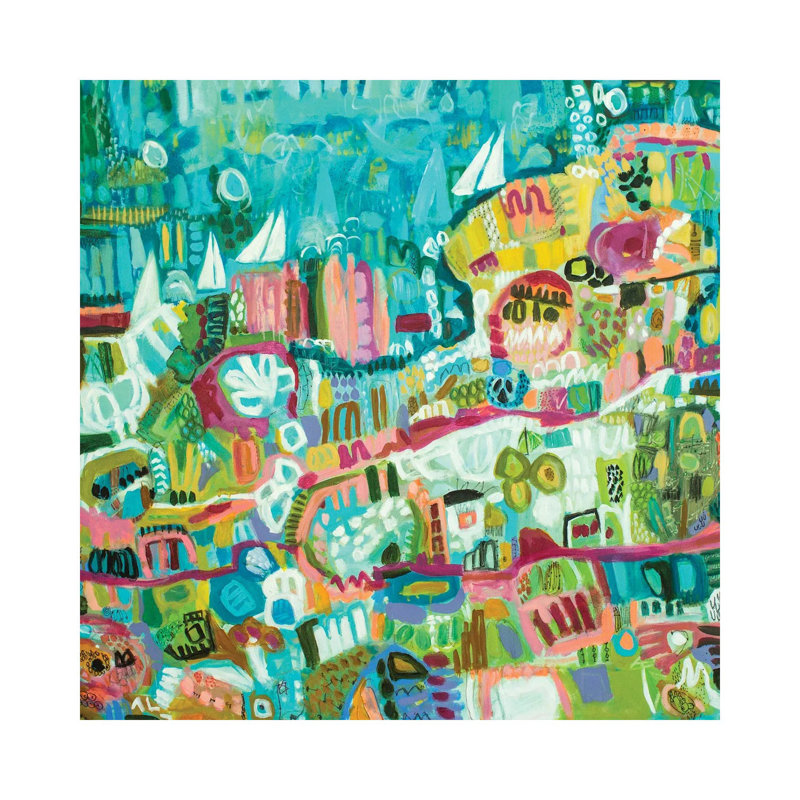 Toile en métal Ste trepix - Marina III abstraite par Karen Fields