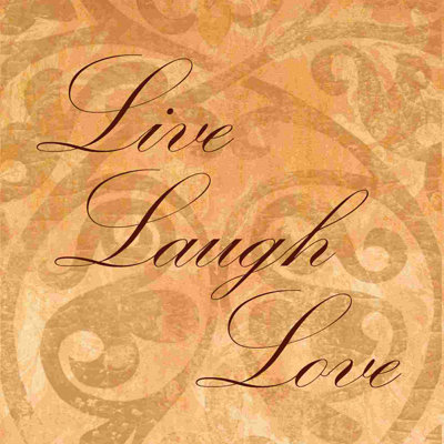 " Decor Live Laugh Love 3 "