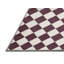 Tapis brun à carreaux lavable à la machine-791585225