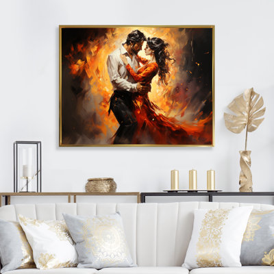 «Red Salsa Fiesta Passion - Dance», art mural