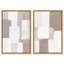 Ensemble de toiles « Stucco Squares » - Décoration murale moderne par Art Remedy, cadre noir, 10 x 15-76747769-76747762