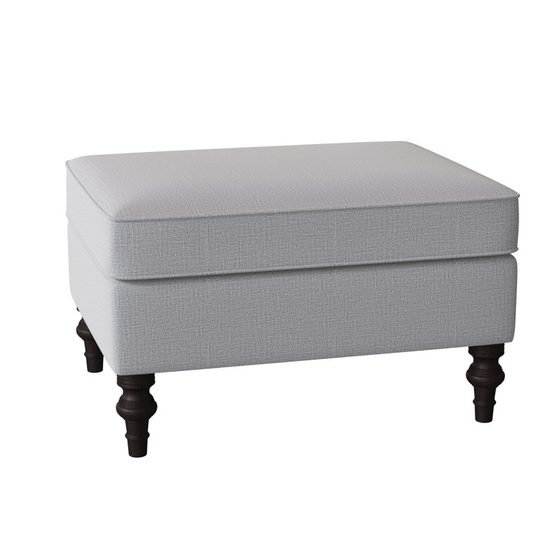 Repose-pieds standard large de 27 po Mulgrave, Tissu performance gris colombe, Espresso