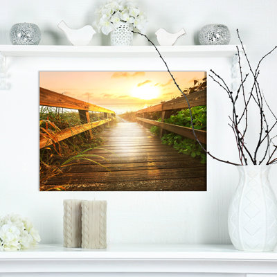 " Boardwalk On Beach "
