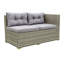 Ensemble de canapé modulaire d'extérieur 4 pièces avec boîte de rangement-183309433