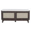 Banc d'entrée en rotin avec rangement Boho-1262038619