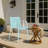 4-Pack Modern Stackable Plastic Armchairs, Ergonomic Slatted Back, All-Weather PP, No Assembly