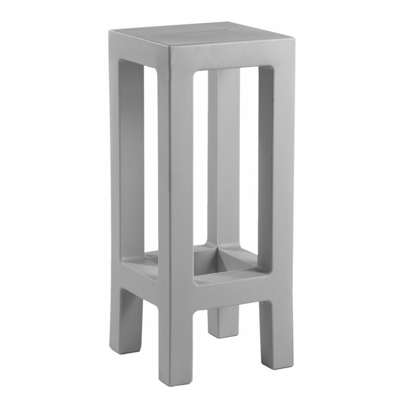 Jut 28.25" Patio Bar Stool, Steel