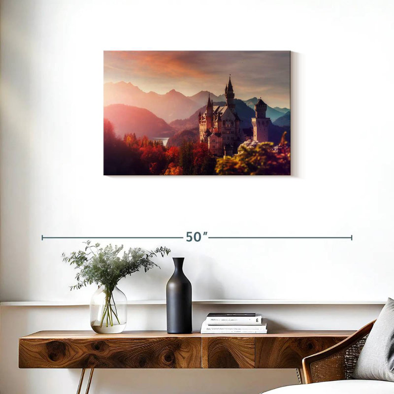 Lilie Majestic Neuschwanstein Castle, H 20 po x l 30 po