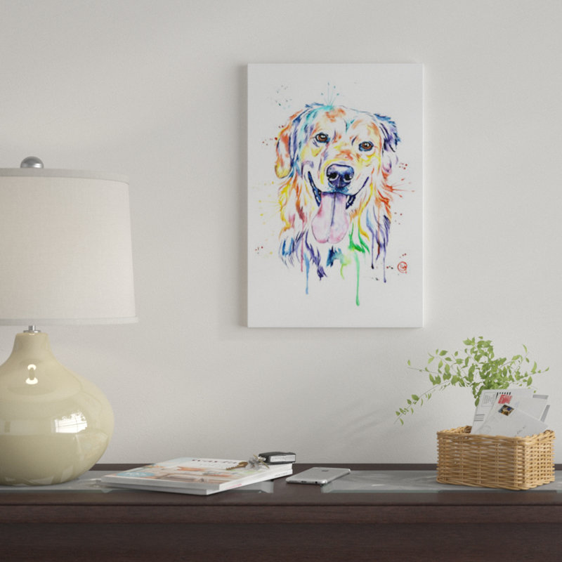 «Golden» par Lisa Whitehouse, impression sur toile, H 12 po x l 8 po x P 0,75 po, Toile tendue, Pas de tapis