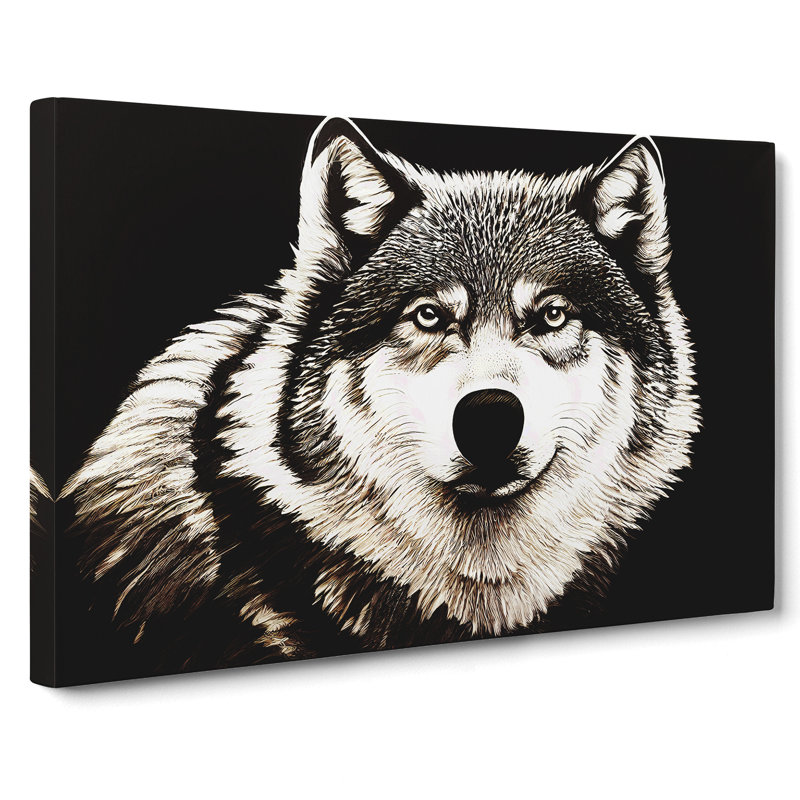 Face Of The Wolf Vol.1 - Wrapped Canvas, 35cm H x 50cm W x 3cm D