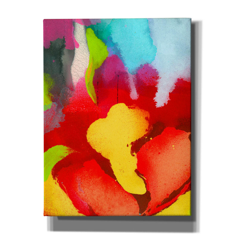 «Wild Blossom» par Wyanne, art mural sur toile, 26 po x 34 po, H 16 po x l 12 po x P 0,75 po