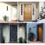 Plaque d'adresse verticale flottante en aluminium Royal Shade - 5 chiffres personnalisés-110808632-108420984-108420985