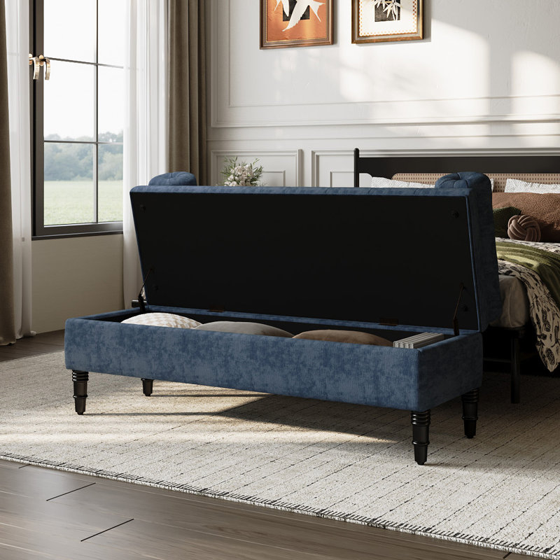 130cm Wide Rectangle No Pattern Standard Ottoman