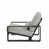 Coussin gris clair / structure noire est en rupture de stock