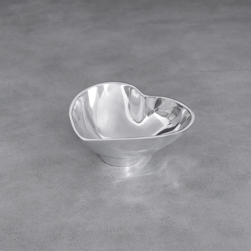 Giftables 6.5'' Handmade Dessert Bowl, Silver