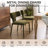Upholstered Dining Chair with Metal Legs-148177368