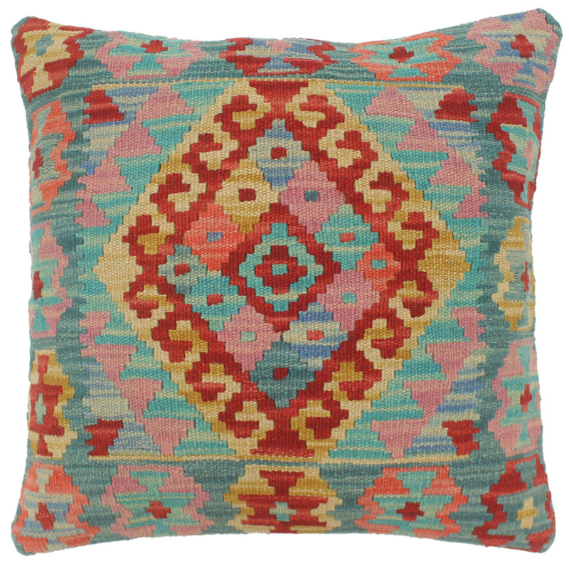 Coussin rustique en kilim tissé à la main