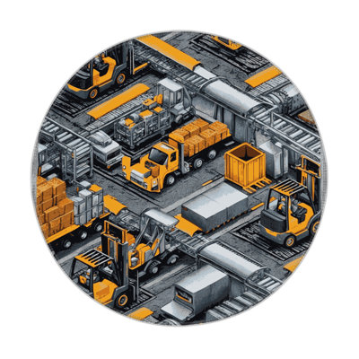 Tapis intérieur et extérieur gris Transport