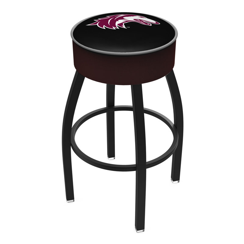 NCAA Bar & Counter Stool, Wisconsin - Badger, Black, Bar Stool (30" Seat Height)