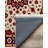 Giget Collection Digital Print Cotton-Polyester Burgundy Floral Rug-1779224492