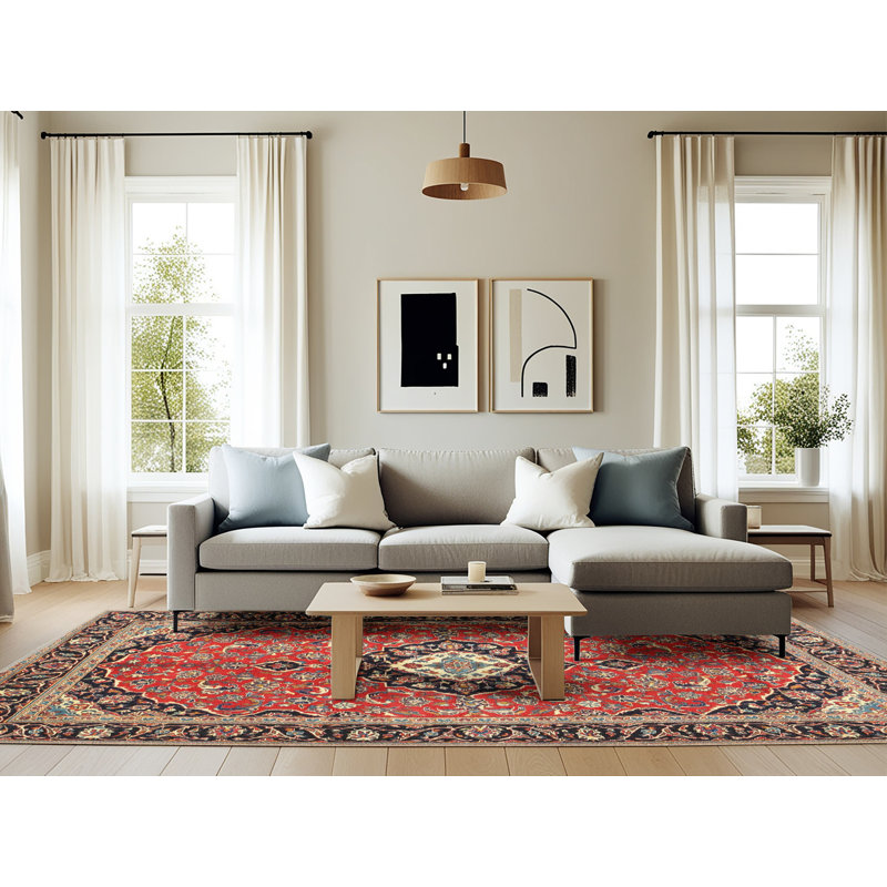 Milosz Oriental Indoor Rug, Rectangle 6' x 9'