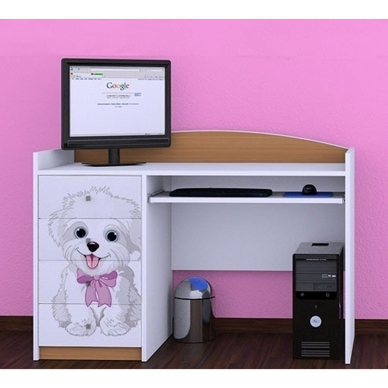 Cosimo 125cm Computer Desk, Light Brown