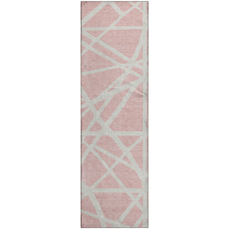 Premium Machine Washable Cossette AMF1040 Geometric Rug, Runner 2'3" x 7'6"