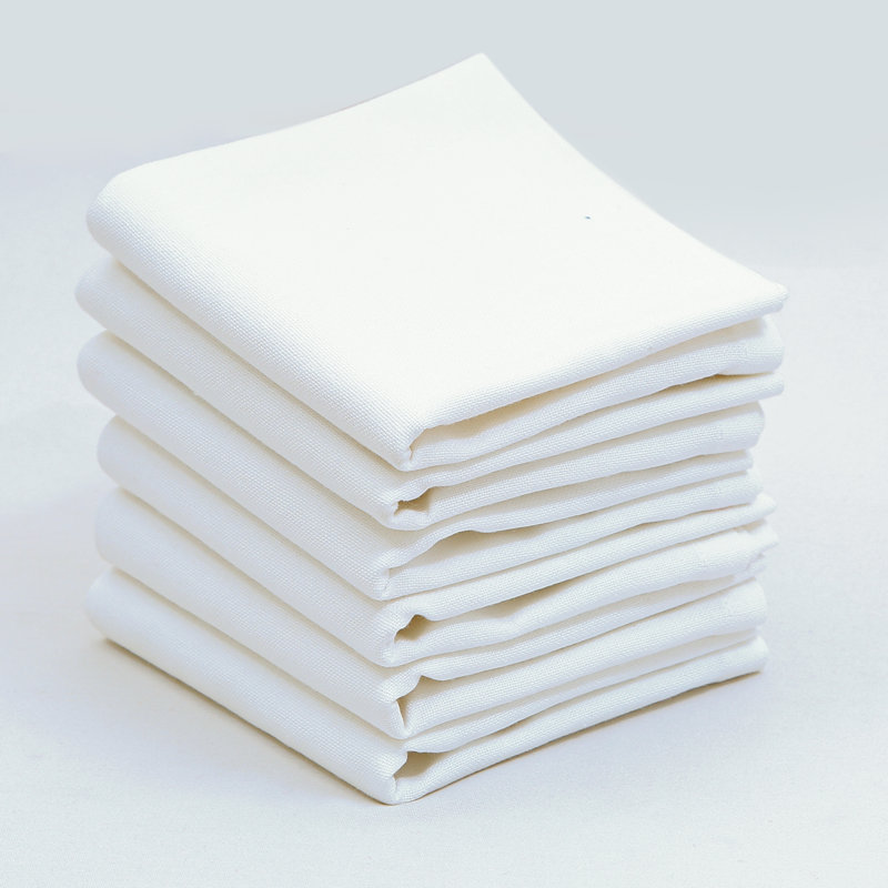 Serviette de table en coton 19 po Germantown, Blanc