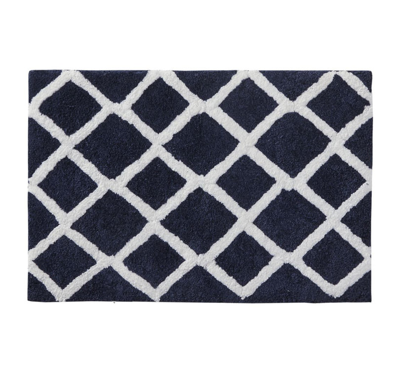 Tapis pour salle de bain Bittman, Marine, L 21 po x L 34 po
