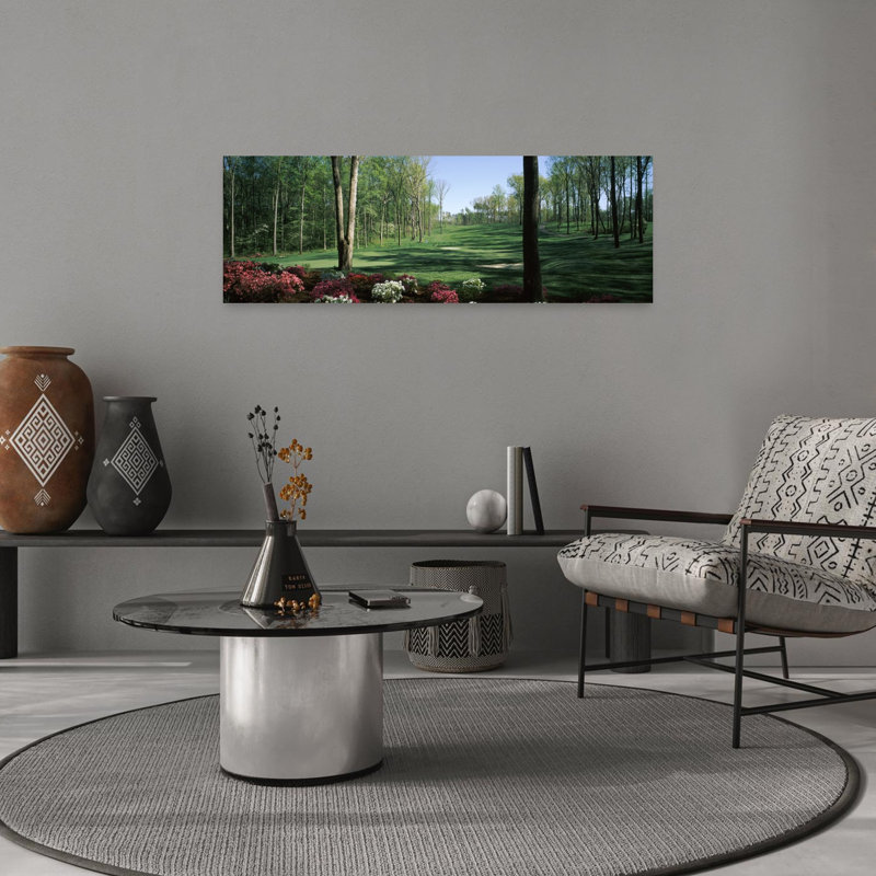 Trees in a golf course Augustine Golf Club Stafford Virginia USA 1 Piece Wrapped Canvas Panoramic Wall Art