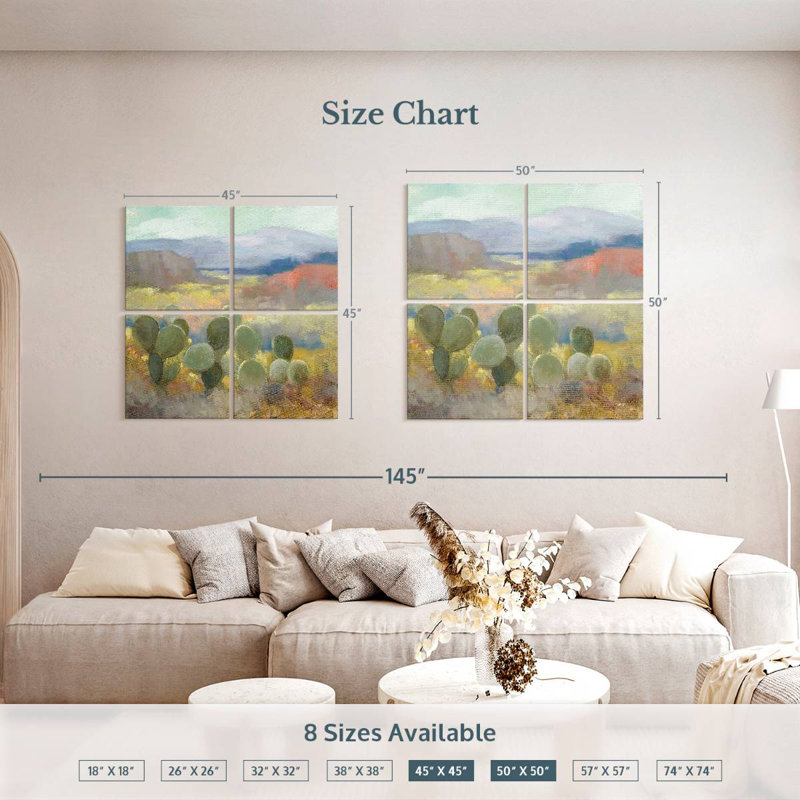 Harnek High Desert II, 50" H x 50" W