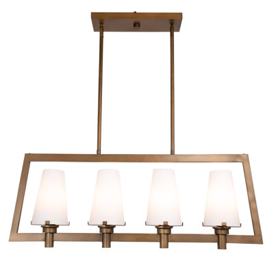 Taraji 36 po 98 po Luminaire suspendu 4 lumières (or rétro)
