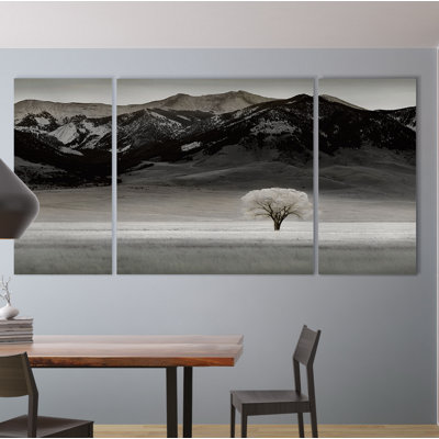 " Solitary Tree " 3 - Pieces