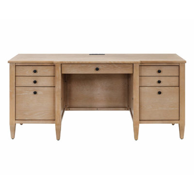 Gayle Credenza Desk with Power Outlet