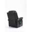 Fauteuil inclinable bleu en similicuir-2008930388