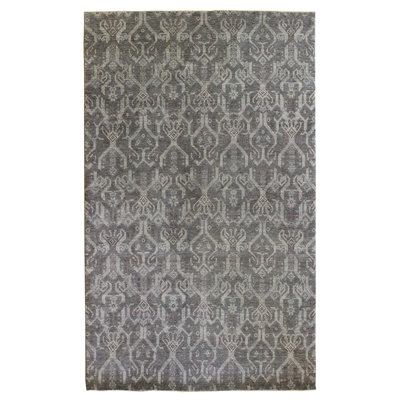 Tapis unique gris / ivoire 6 pi x 9 pi 3 po Toran